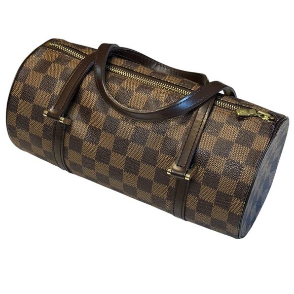 Louis Vuitton Damier Ebene Papillon 26 Handbag Vintage 2004 Dust Bag, Box, COA - Picture 11 of 16